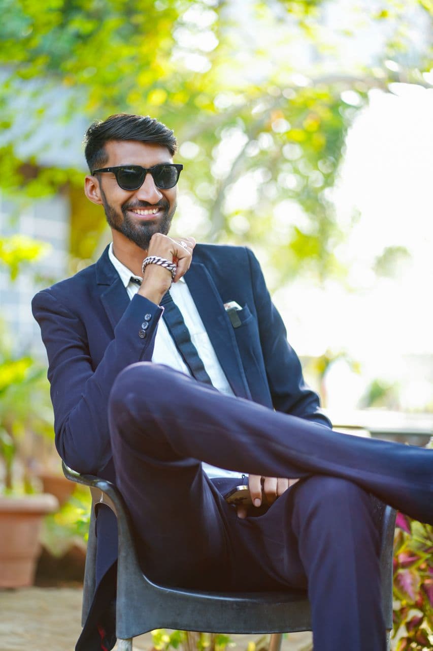 Bablu Patil in formal attire, professional photoshoot